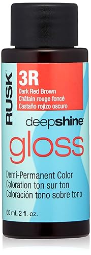 RUSK Deepshine Pure Pigments Conditioning Cream Color, Light Chocolate Brown, 3.4 Oz