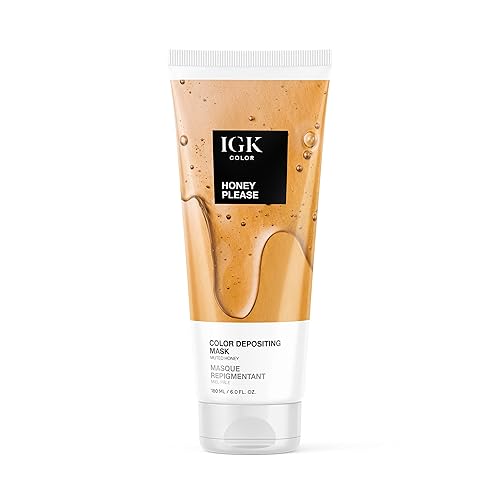 Igk Color Depositing Mask - Honey Please, 6Oz - Vegan, Conditioning, Hydrate, Shine