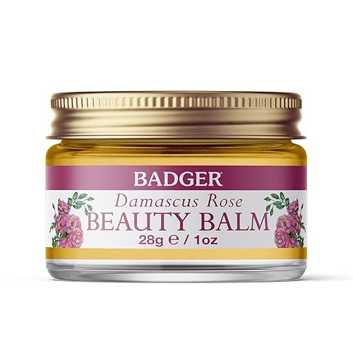 Badger Rose Beauty Balm - Intensive Moisturizer, 28G/1Oz, All-Natural Skincare