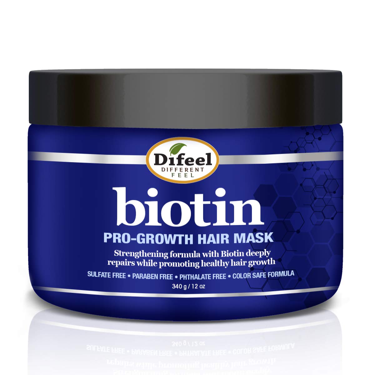 Difeel Pro-Growth Biotin Hair Mask For Hair Loss, 12 Oz - Nourishing Treatment