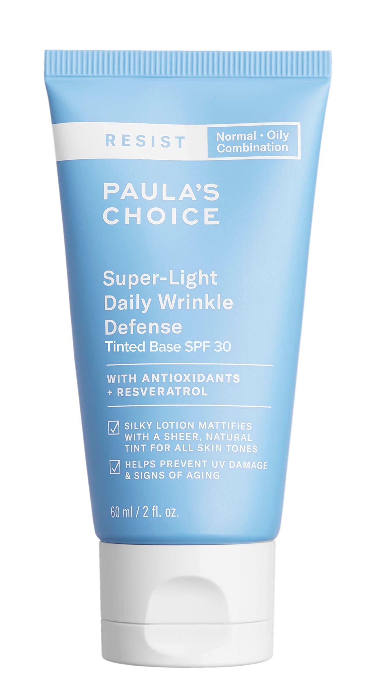 Paula'S Choice Resist Super-Light Daily Moisturizer Spf 30 Tinted, Oily Skin, Fragrance-Free, 2