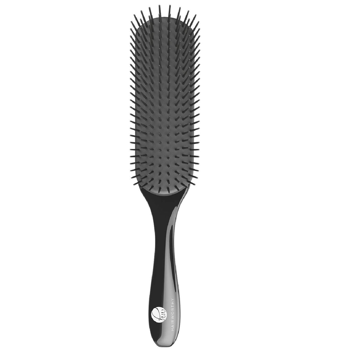 Hairworthy Hairembrace Styling Brush - 9 Row Nylon Pins For Curly, Wavy & Straight Hair