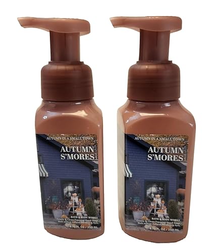 Bath & Body Works Autumn S'Mores Gentle Foaming Hand Soap 8.75 Oz 2-Pack