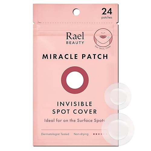 Rael Pimple Patches - Hydrocolloid Acne Treatment For Breakouts, 24 Count, Invisible Spot Cover