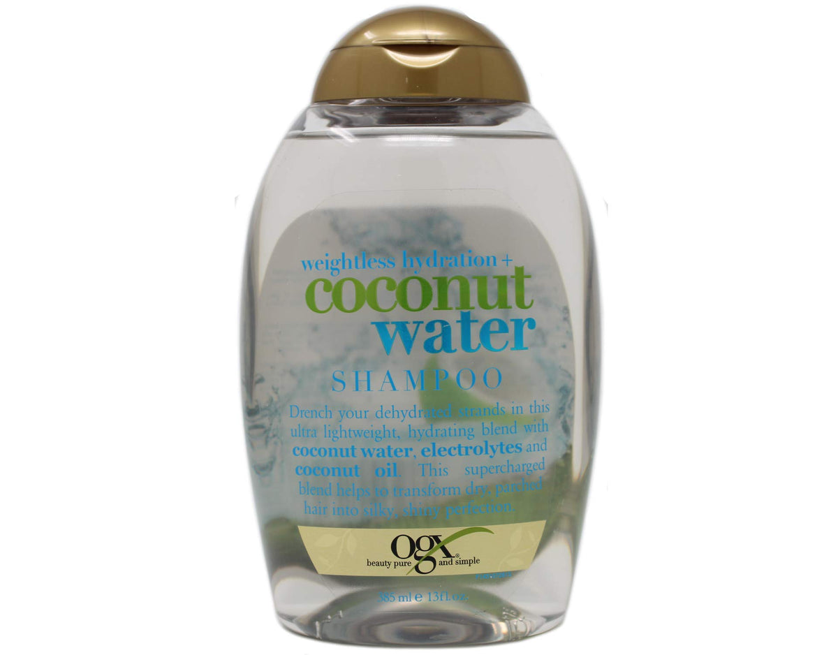 Ogx Weightless Hydration Coconut Water Shampoo, 13 Fl Oz, Sulfate-Free, Lightweight Formula