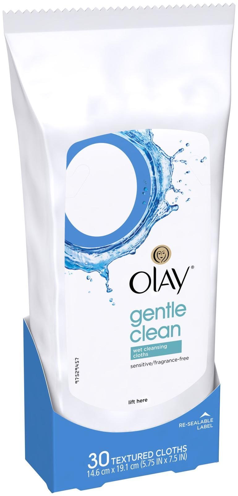 Olay Sensitive Wet Cleansing Towelettes, Cranberry, 30 Count - Gentle Makeup Remover