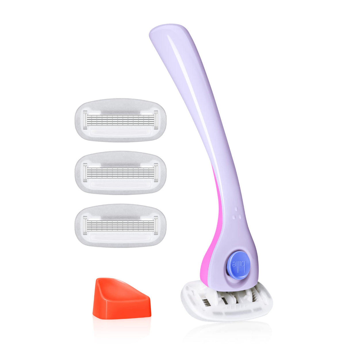 Billie Women'S Shave Kit - 5-Blade Razor, 4 Refills, Magnetic Holder, Dreampop Color