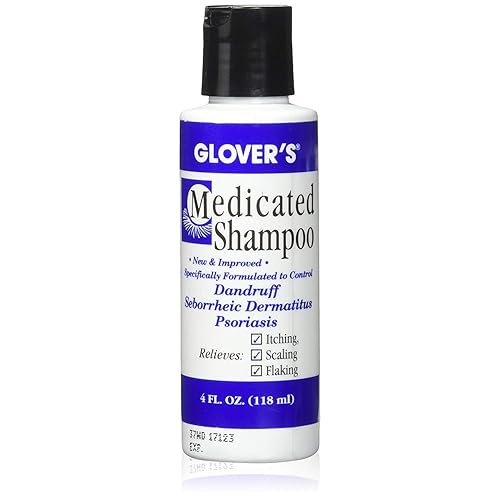 Glover'S Medicated Shampoo 4 Oz - Pack Of 6, Soothes Scalp & Reduces Dandruff