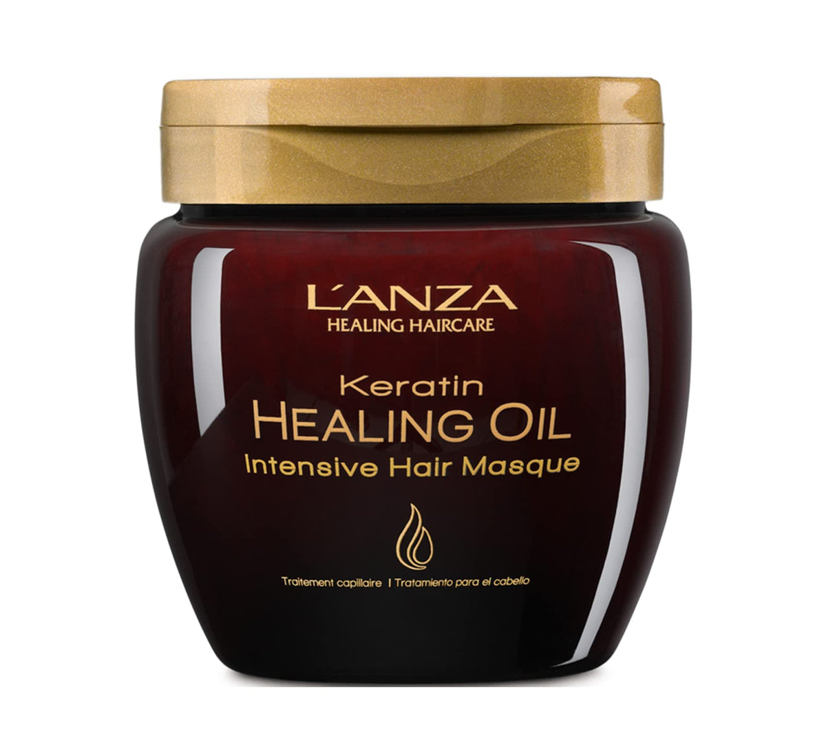 L'Anza Keratin Healing Oil Masque - Leave-In Conditioner For Damaged Hair, 7.1 Fl Oz