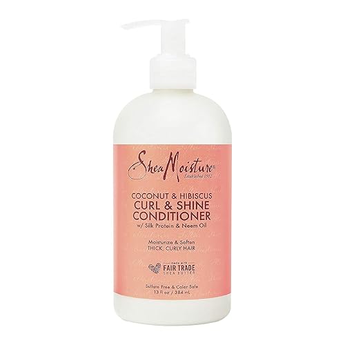 Sheamoisture Coconut & Hibiscus Curl & Shine Conditioner, 13 Oz - Nourishing For Curly Hair