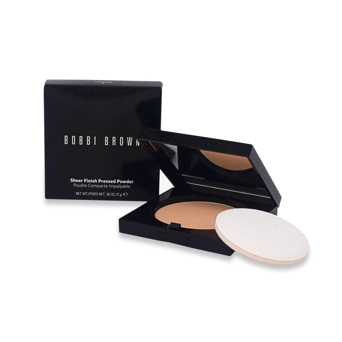 Bobbi Brown Sheer Finish Pressed Powder, 0.38 Oz - No. 02 Sunny Beige, Lightweight & Flawless