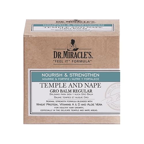 Dr. Miracle'S Temple And Nape Gro Balm - 4 Oz, Bundle Of 3 For Hair Growth And Nourishment