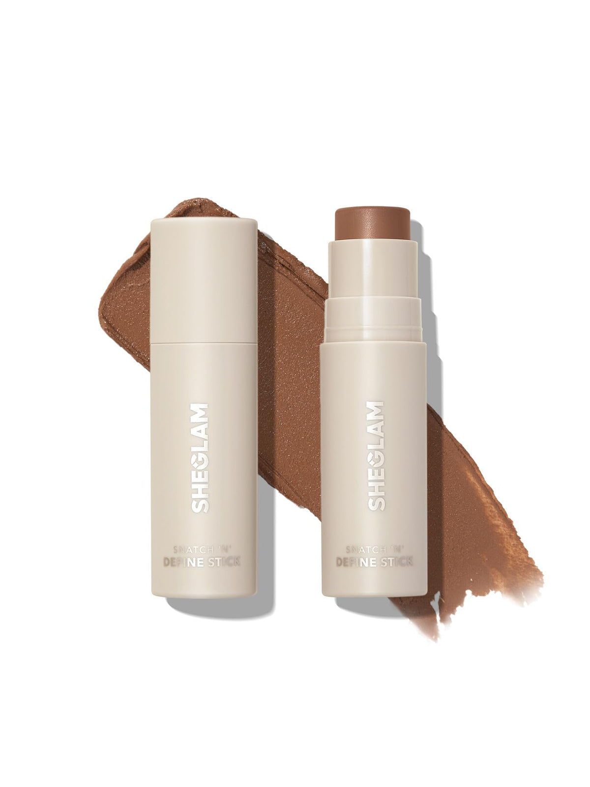 Sheglam Snatch 'N' Define Cream Contour Stick - Long Lasting, Sweat Proof, Earthy Sepia, 