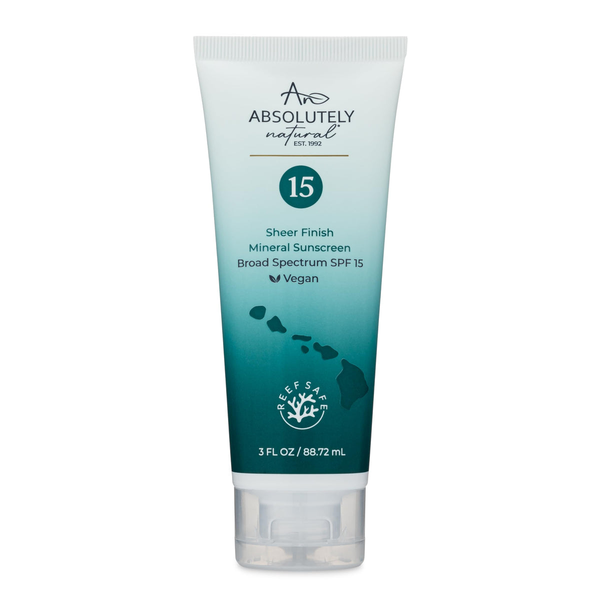 Absolutely Natural Spf 15 Mineral Sunscreen - Water Resistant Lotion For Body & Face, 3 Oz