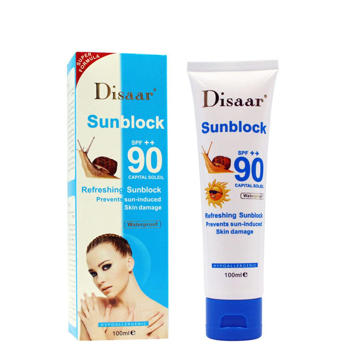 Disaar Beauty Refreshing Sunblock Spf90++ Waterproof 100Ml - Ultimate Sun Protection