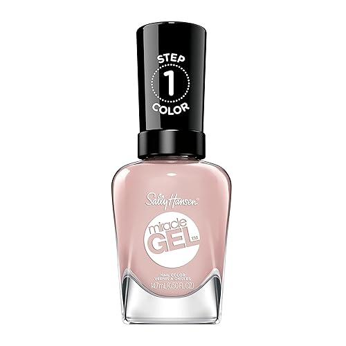 Sally Hansen Miracle Gel Pink Nail Polish, Cozy Chic Sweet-Er Weather, No Uv Lamp, 0.5 Fl Oz