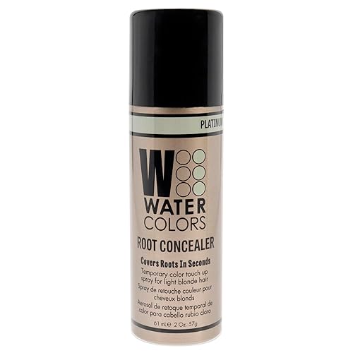 Tressa Watercolors Root Concealer Spray - Platinum 2 Oz For Gray Roots & Volume