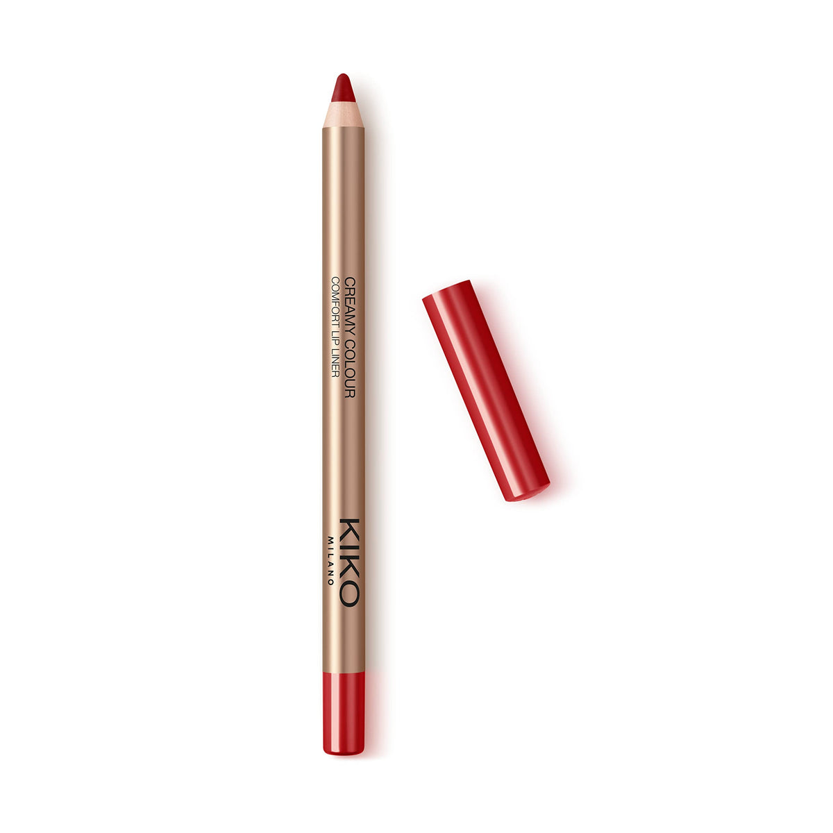 Kiko Milano Creamy Colour Comfort Lip Liner 13 - Long-Lasting Pearly Tulip Red Lip Pencil