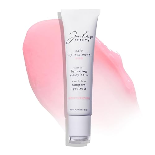 Julep 24/7 Lip Treatment - Vegan Hydrating Lip Balm & Sleeping Mask - Sheer Pink, 0.41 Fl