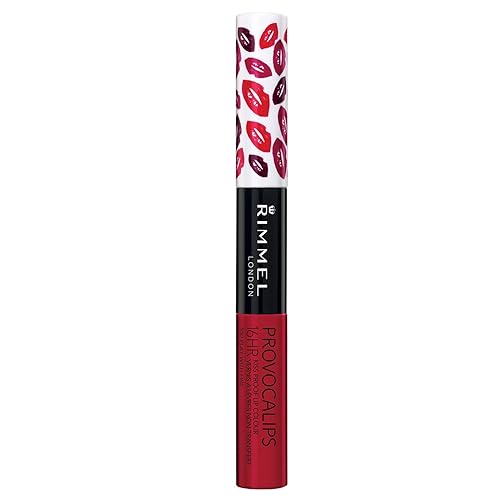 Rimmel Provocalips 16Hr Kissproof Lipstick - Red, Pack Of 2, 0.14 Fl Oz, Play