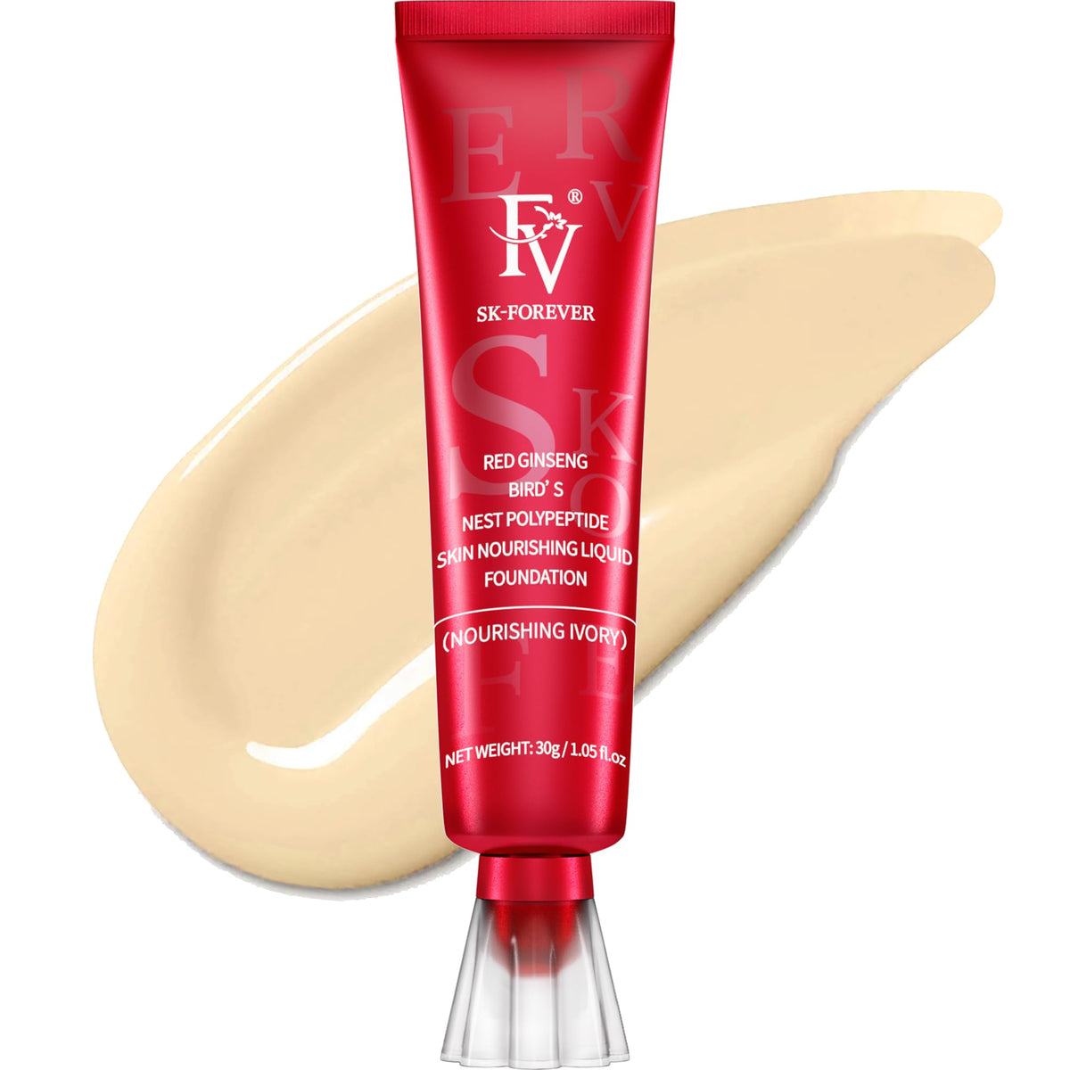 Fv Waterproof Liquid Foundation - Dewy Finish, Medium Coverage, Ivory, 30Ml For Normal & Dry Skin