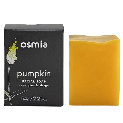 Osmia Organics Natural Pumpkin Facial Soap Bar - Clean Beauty, 2.25 Oz For Healthy Skin