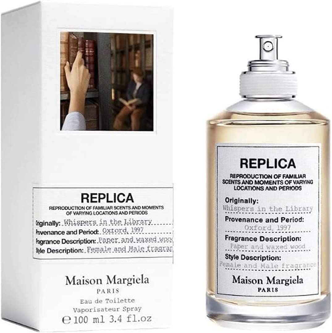 Maison Margiela Replica Whispers in the Library Eau de Toilette 100ml - Elegant Fragrance for Men & Women, Timeless Scent