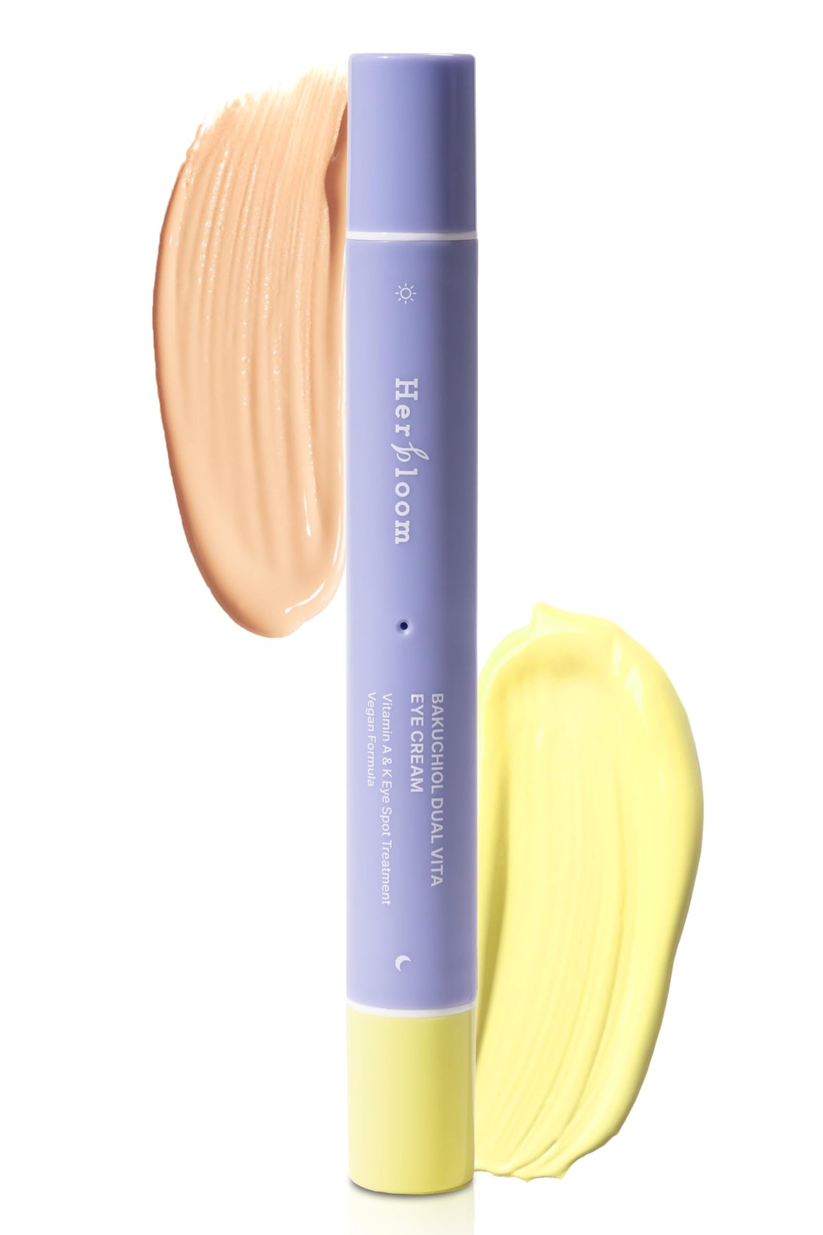 Herbloom Bakuchiol Dual Vita Eye Cream - Tinted Concealer & Night Care For Dark Circles, 0.54