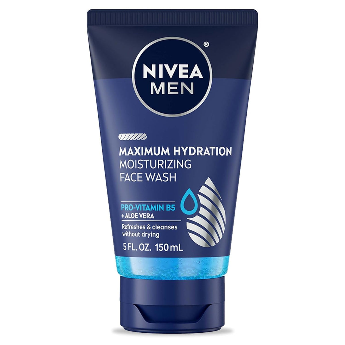 Nivea Men Moisturizing Face Wash, Original, 5 Fl Oz (Pack Of 3) - Hydrating Cleanser