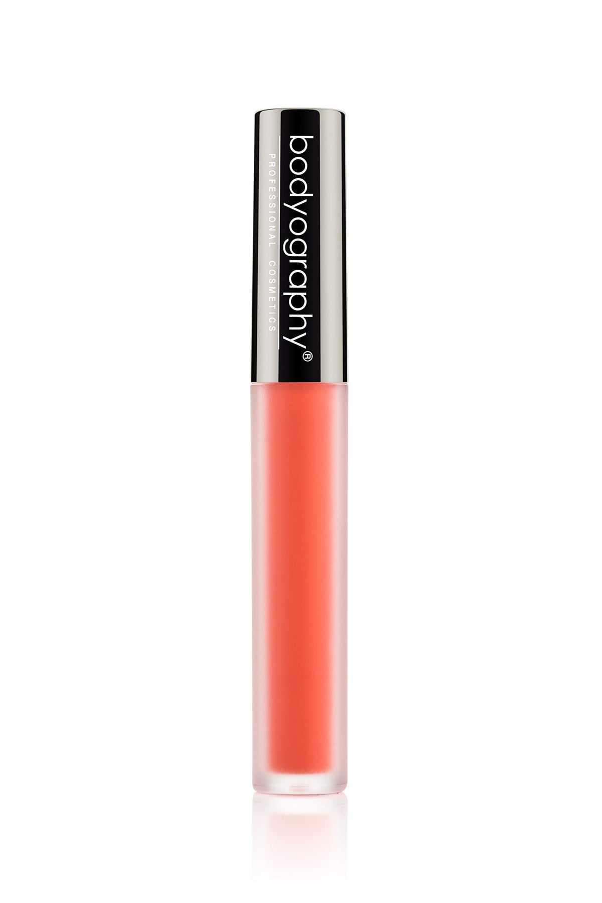 Bodyography Matte Lip Lava Liquid Lipstick - Thrill Seeker, Bright Orange, Long-Wearing, Vegan