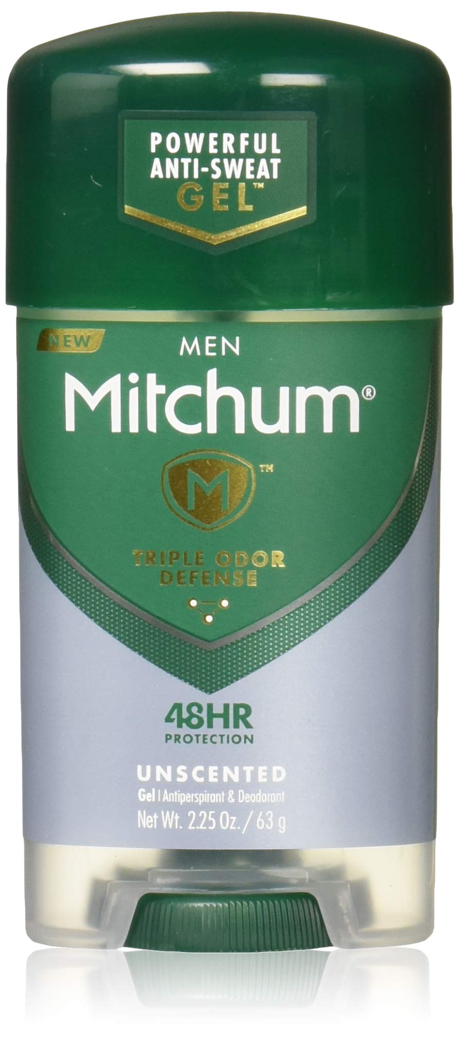 Mitchum Power Gel Anti-Perspirant Deodorant, Unscented, 4-Pack, 2.25 Oz Each