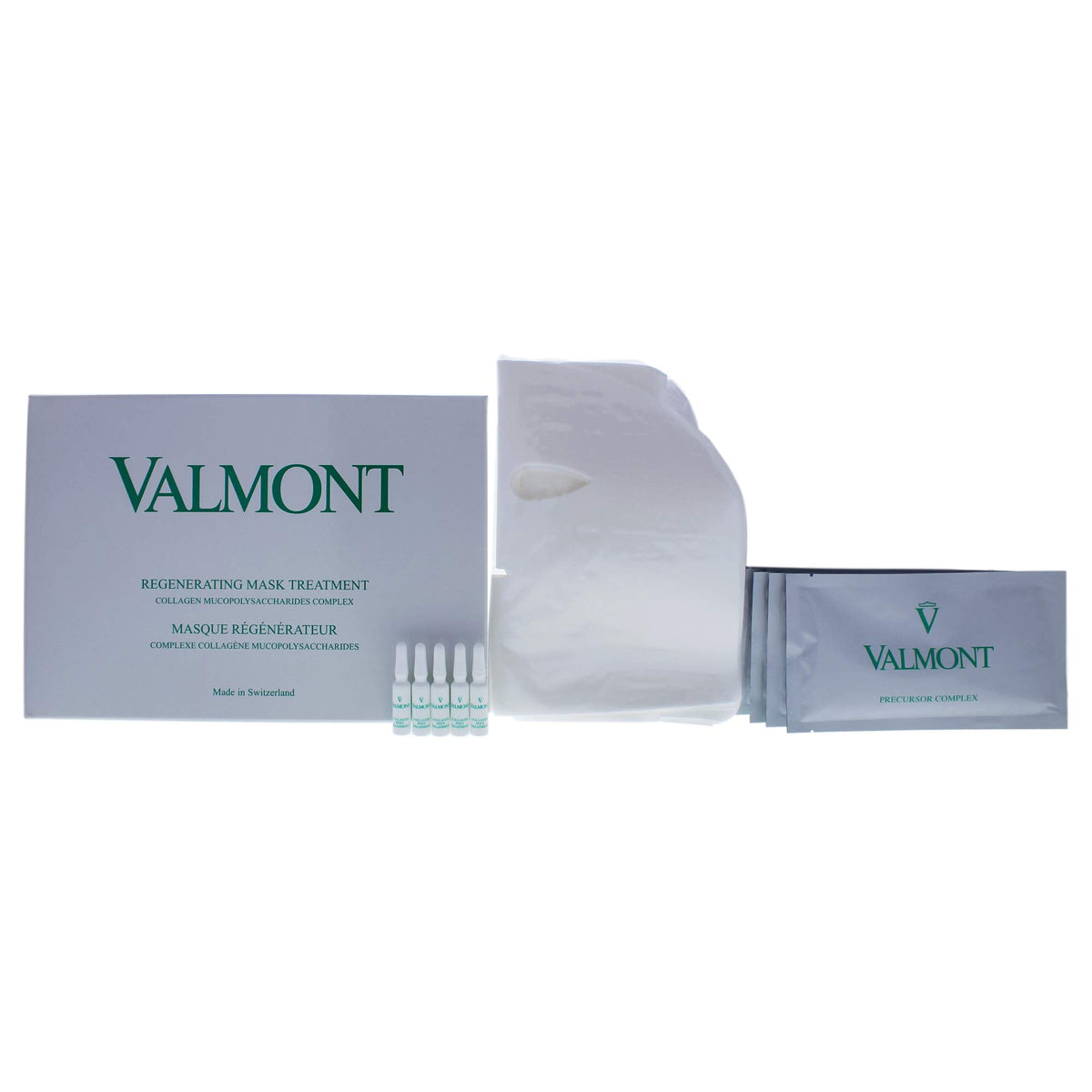 Valmont Regenerating Mask Treatment - 20 Count Hydrating Face Masks For Radiant Skin