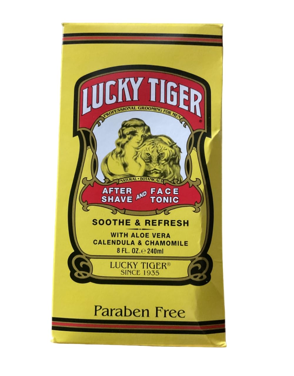 Lucky Tiger After Shave & Face Tonic, 8 Fl Oz - Soothing Skin Care For Men