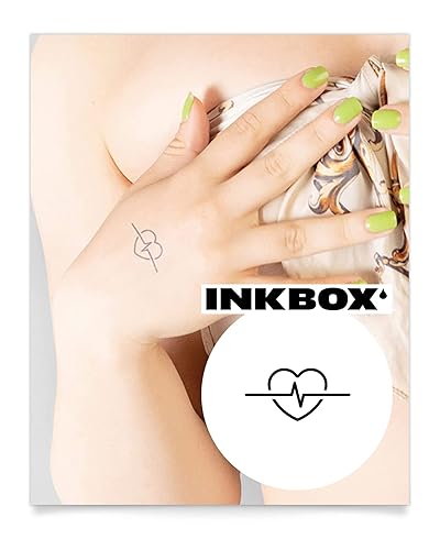 Inkbox Temporary Tattoo - Water-Resistant, Semi-Permanent, 2X2 In, Lasts 1-2 Weeks,