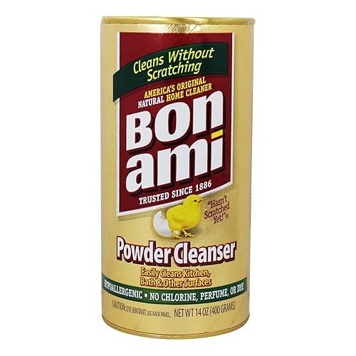 Bon Ami All Natural Powder Cleanser For Kitchen & Bath - 14 Oz, Eco-Friendly Cleaning Solution