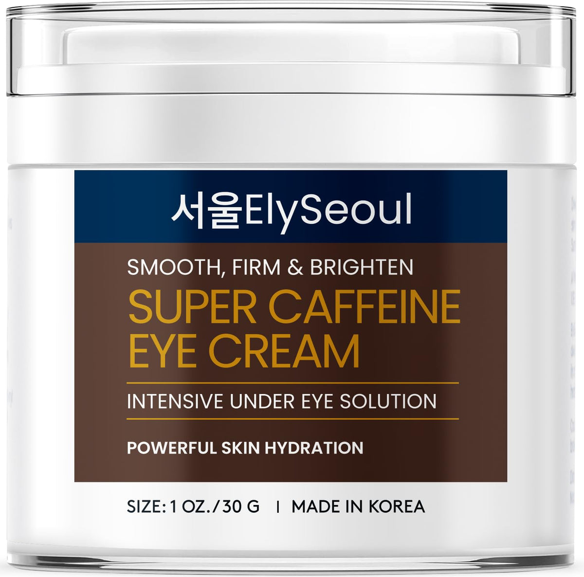 Elyseoul Korean Caffeine Collagen Eye Cream For Puffiness & Dark Circles, 1 Oz