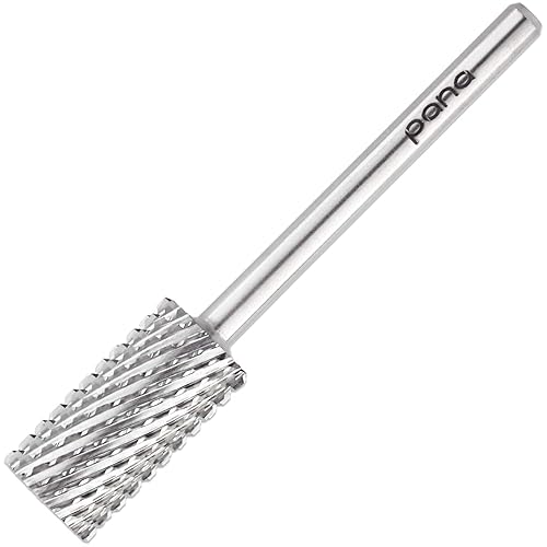 Beauticom Usa Pana Large Silver Barrel Nail Drill Bit – 3/32&quot; Shank, Extra Coarse Grit