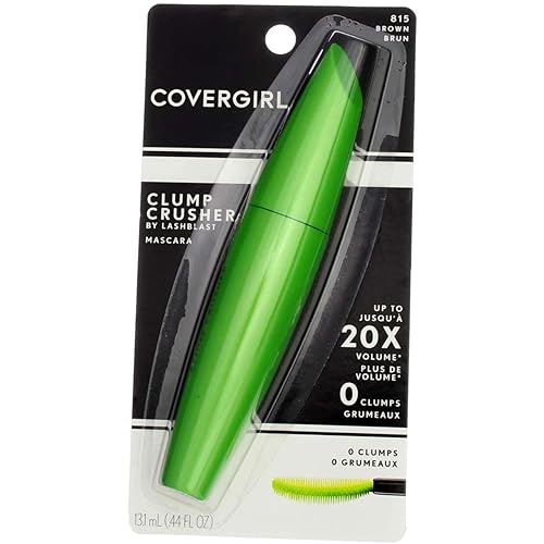 Covergirl Clump Crusher Mascara, Brown 815 - Flawless Volume & Definition, 0.44 Fl Oz