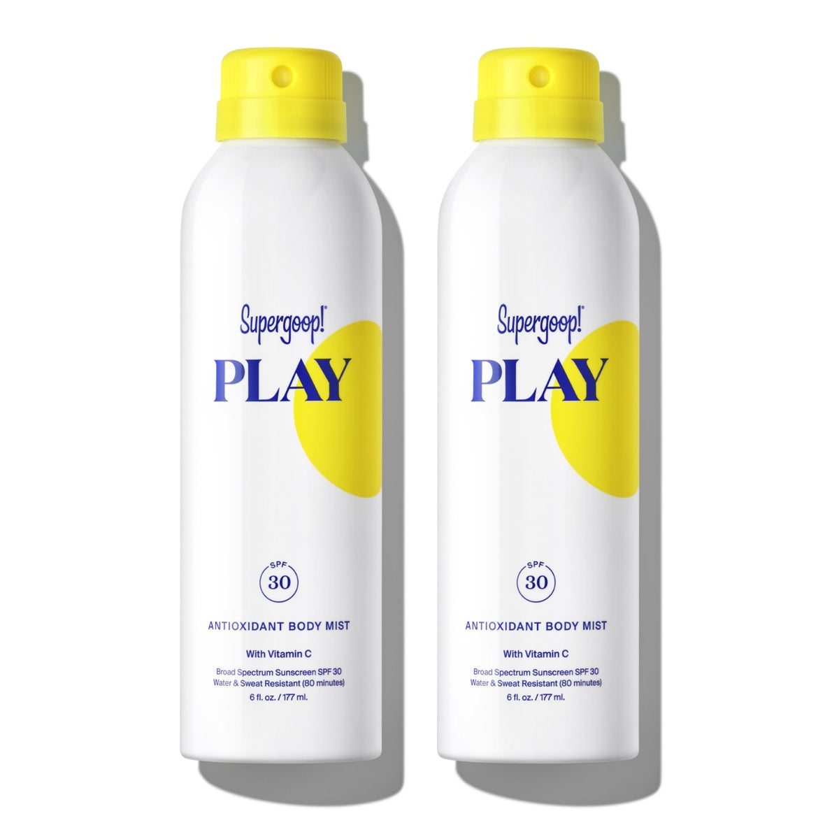 Supergoop! Play Spf 30 Antioxidant Body Mist, 6 Fl Oz (Pack Of 2) - Broad Spectrum Suns