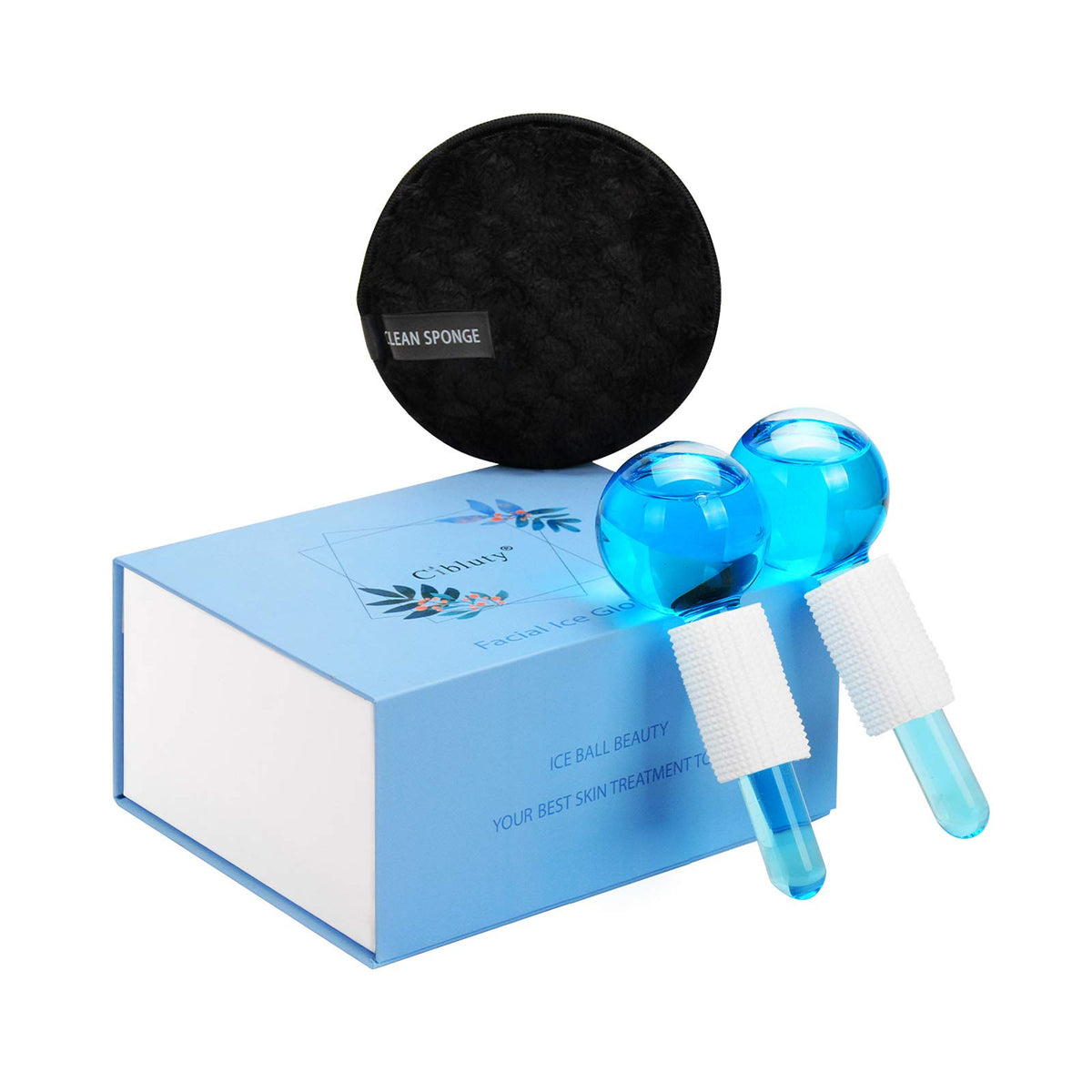 Cibluty Ice Globes For Facial Massage - 2 Pcs Cold Skin Massagers, Reduce Puffiness, Enhance Circulation