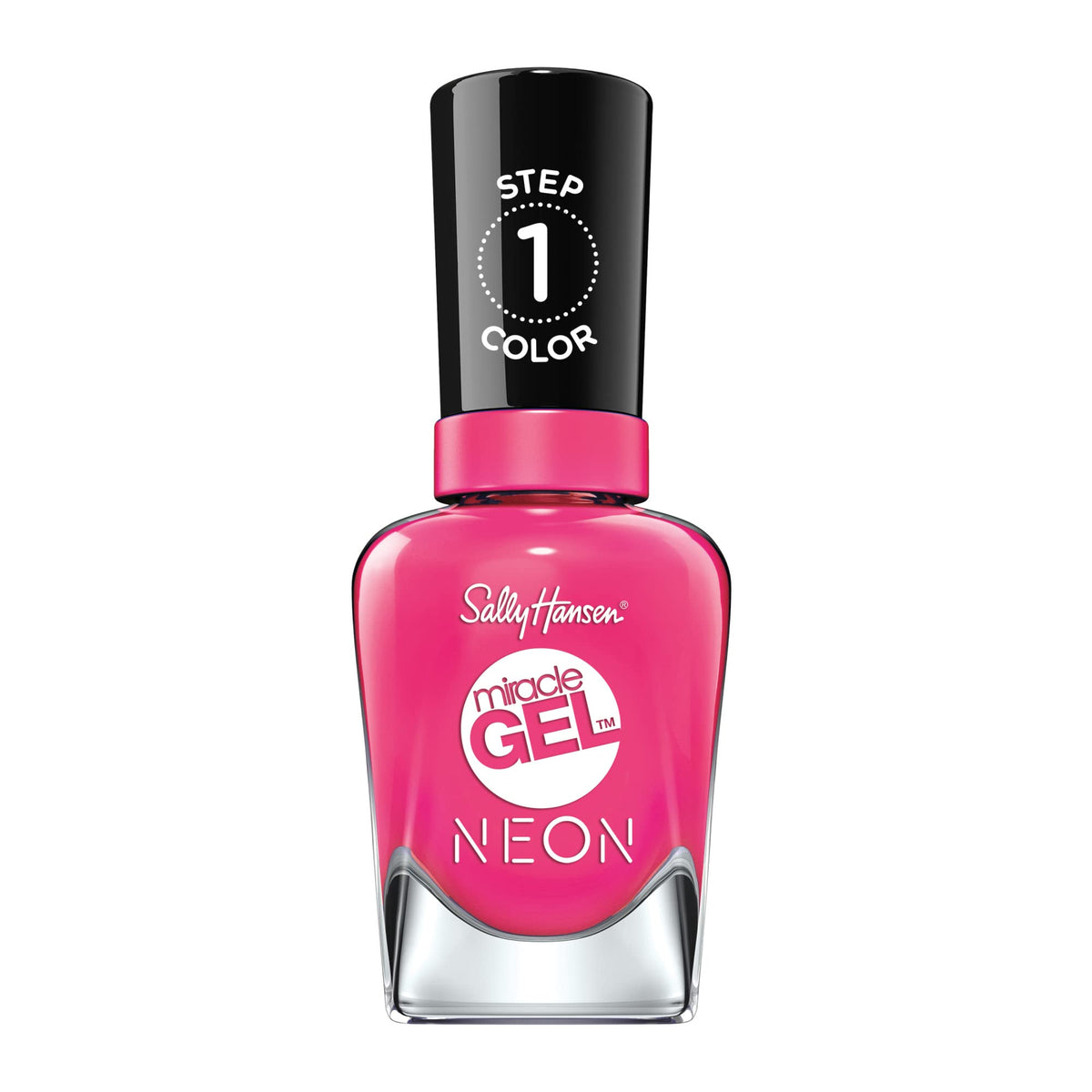 Sally Hansen Miracle Gel Fuchsia Fever Nail Polish - Long Lasting, No Uv Lamp, 0.5 Fl Oz