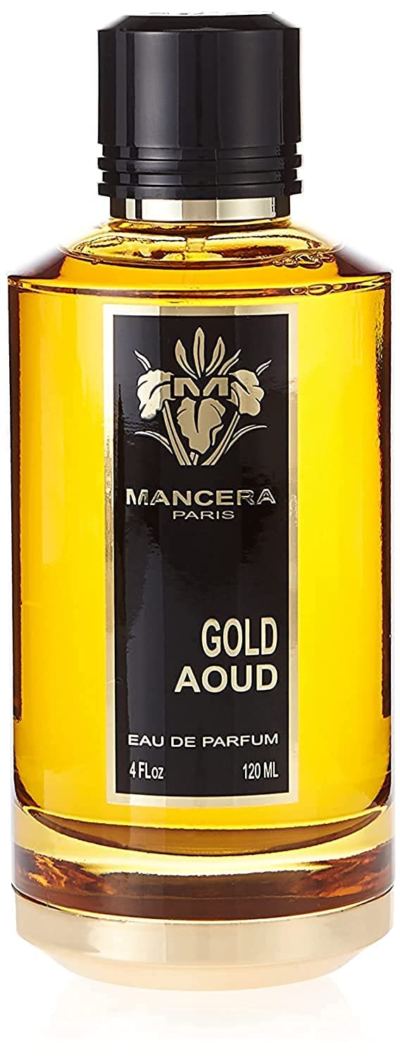 MANCERA Gold Aoud Eau de Parfum Spray, 4 Fl Oz - Luxurious Fragrance for Men and Women, Long-Lasting Scent, Perfect for Any Occasion