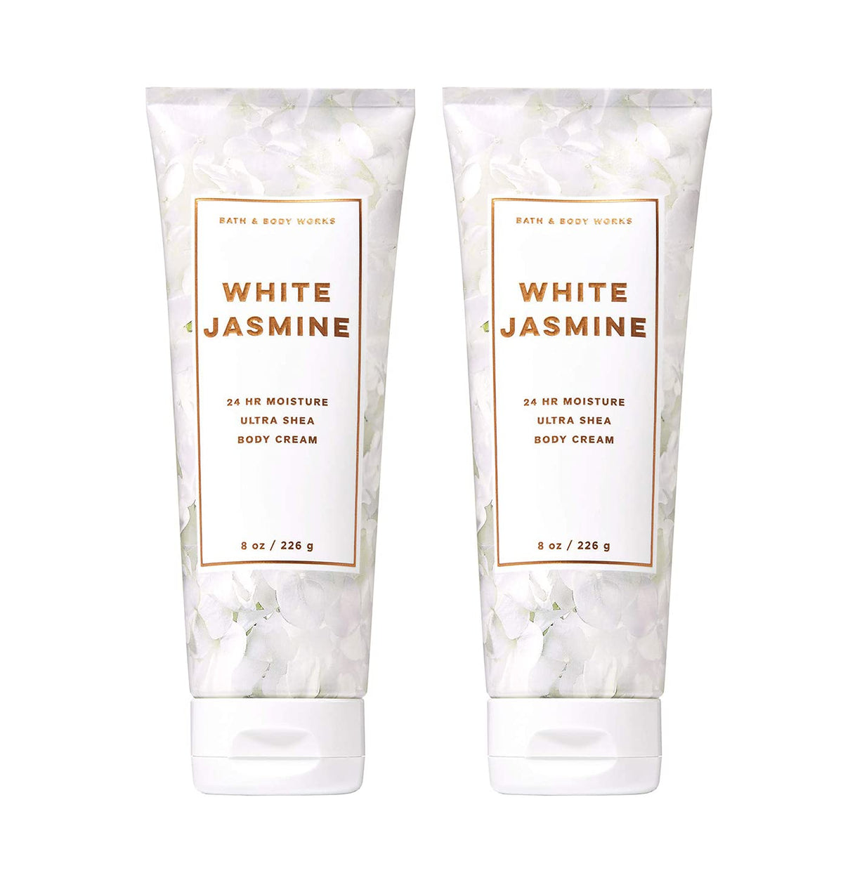 Bath & Body Works White Jasmine Ultra Shea Body Cream 2 Pack - 8 Oz Each