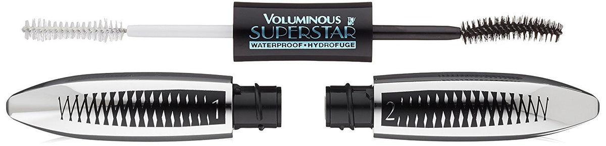 L’Oréal Paris Voluminous Superstar Waterproof Mascara, Black, 0.41 Fl Oz, 1 Count