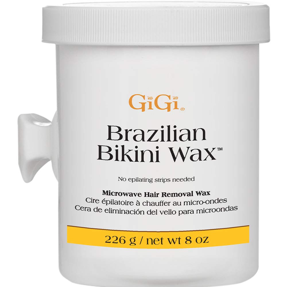 Gigi Brazilian Bikini Wax, Painless Hard Wax For Coarse Hair, 8 Oz, Residue-Free, Sensitive Areas