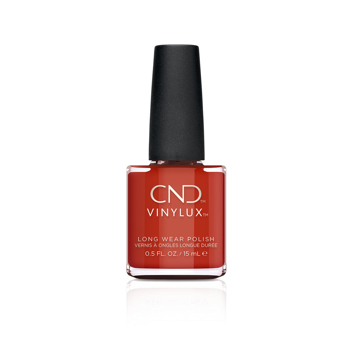 Cnd Vinylux Longwear Red Nail Polish - Gel-Like Shine, Chip Resistant, Hot Or Knot #353, 0.5 Fl