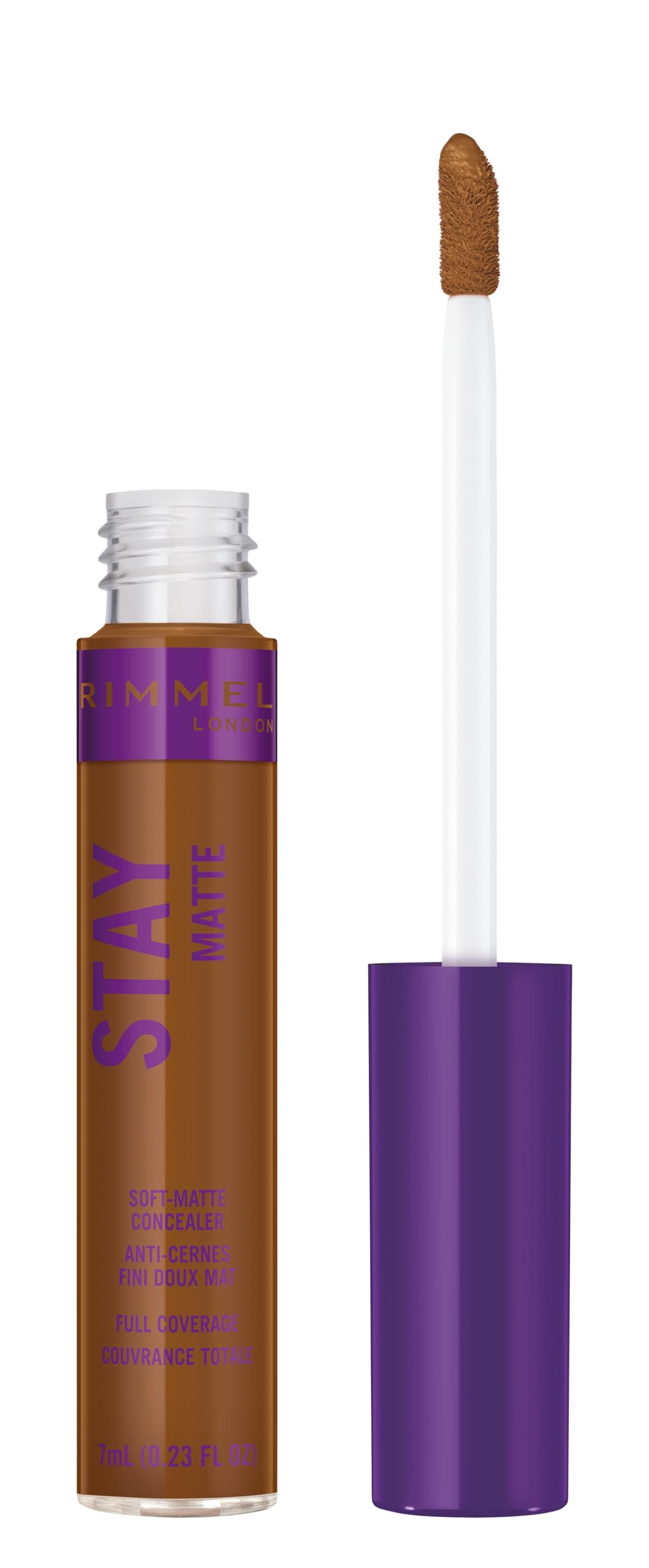 Rimmel London Stay Matte Concealer, 24-Hour Wear, Shine Control, Chestnut, 0.23Oz