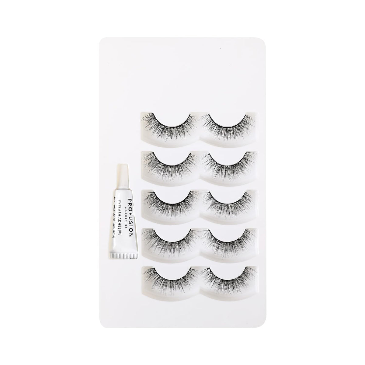 Profusion Cosmetics 3D Faux Mink Lashes - Oh Darling, 5 Pairs, Lightweight & Flexible