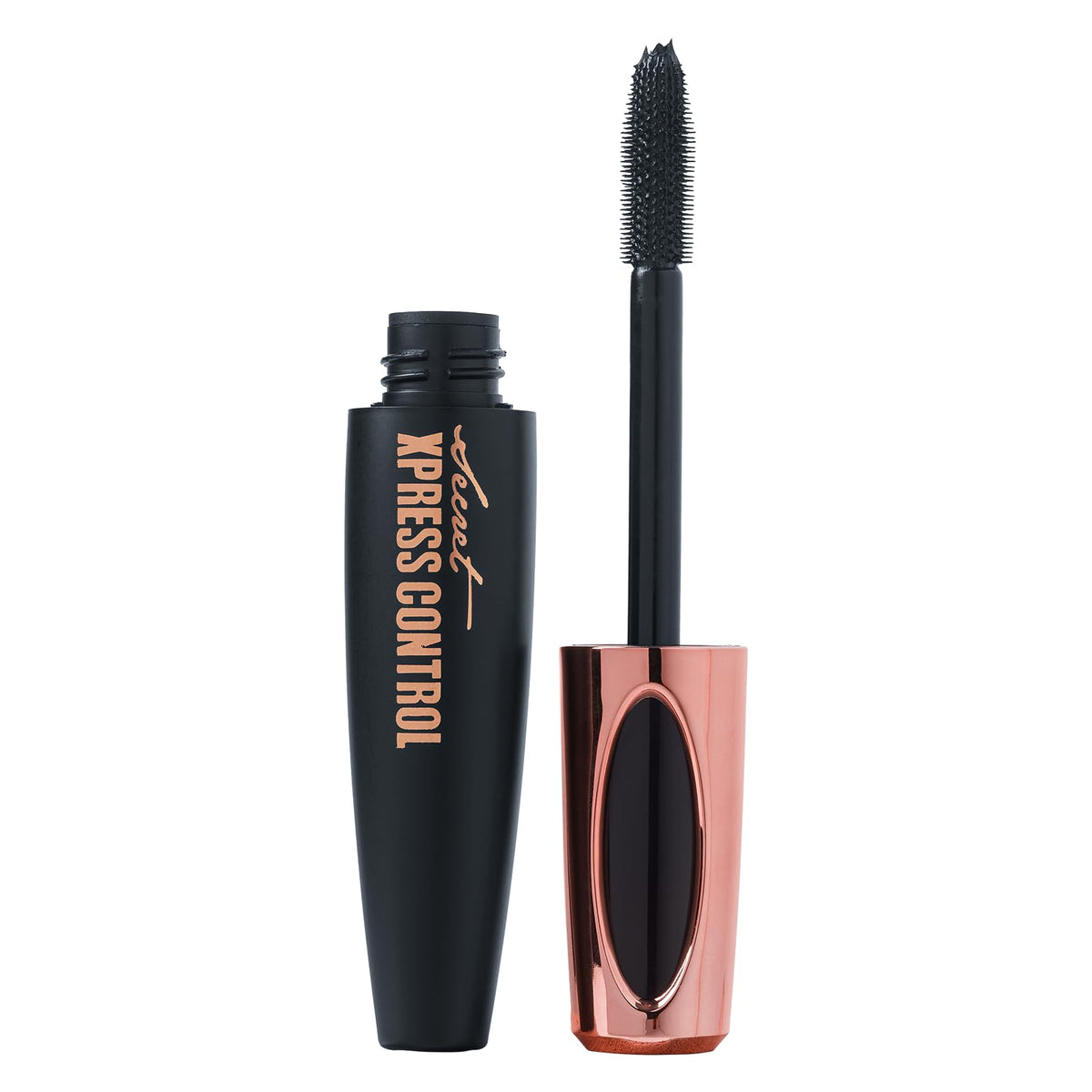 Secret Xpress Control 4D Silk Fiber Lash Mascara - Lengthening, Thickening, Smudge-Proof, Black