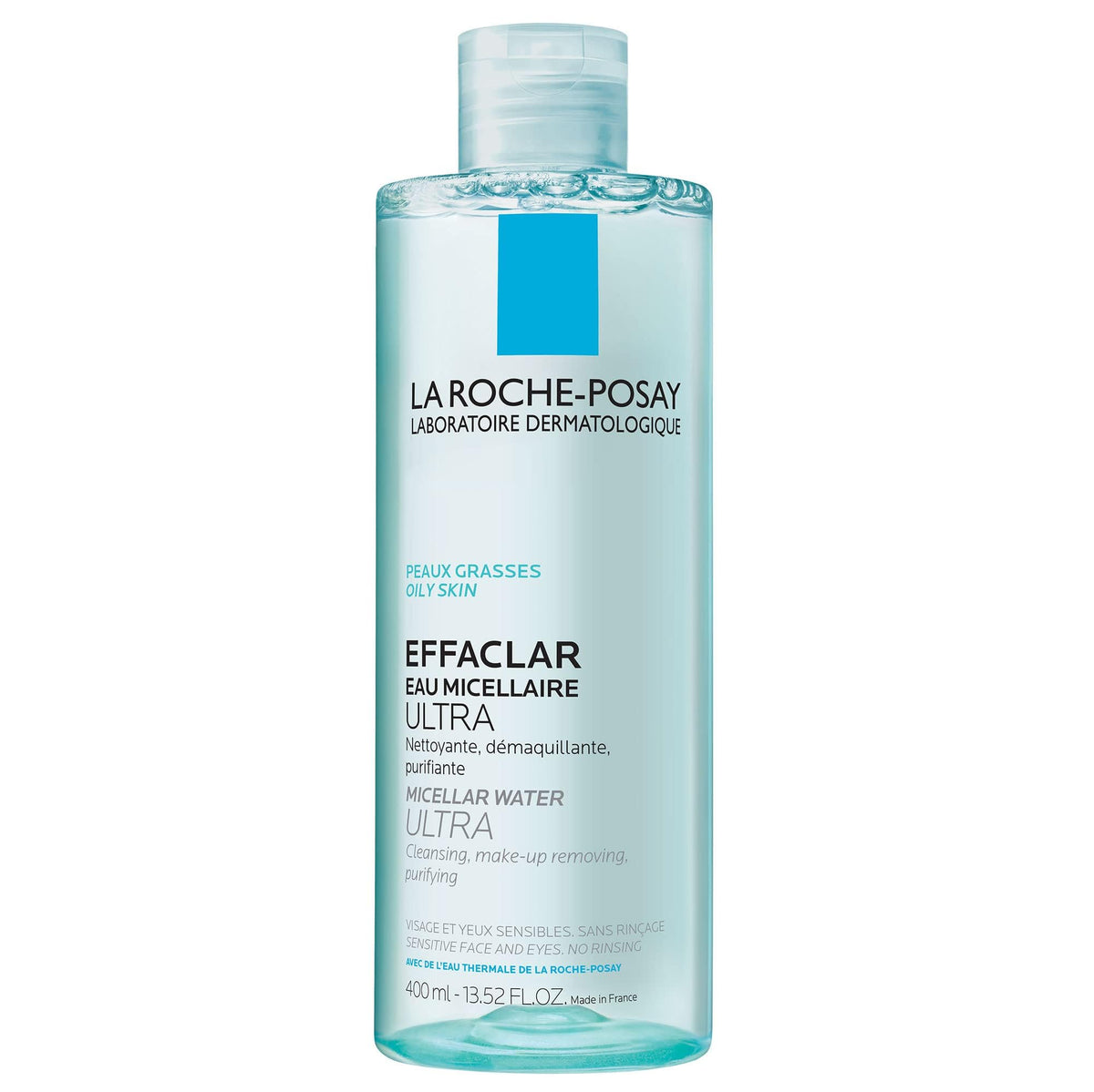 La Roche-Posay Effaclar Micellar Cleansing Water For Oily Skin, 13.5 Fl Oz, Oil-Free